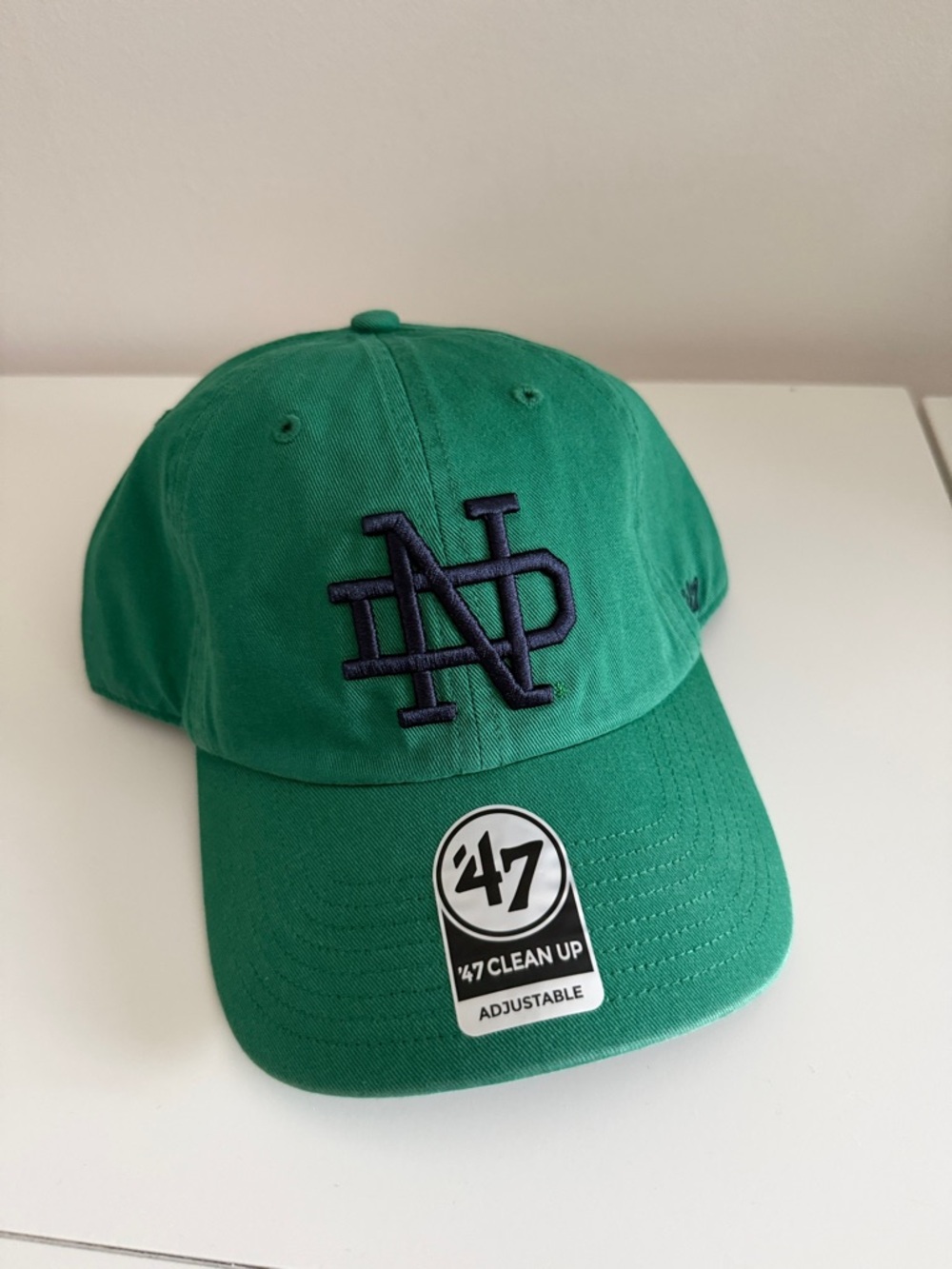 47 Brand Green Notre Dame Baseball Hat